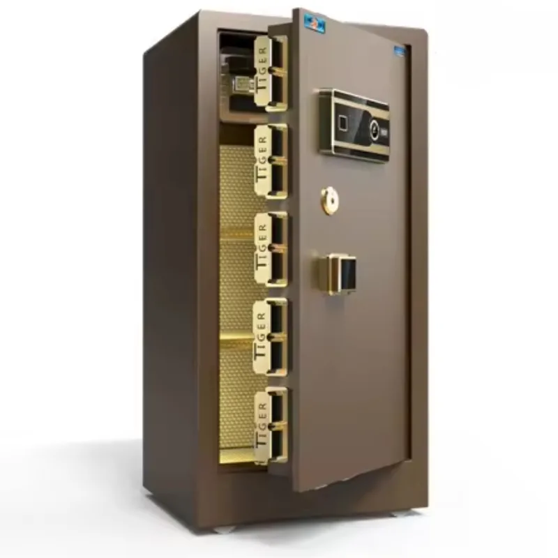 Coffre-fort intelligente 80 cm Marron